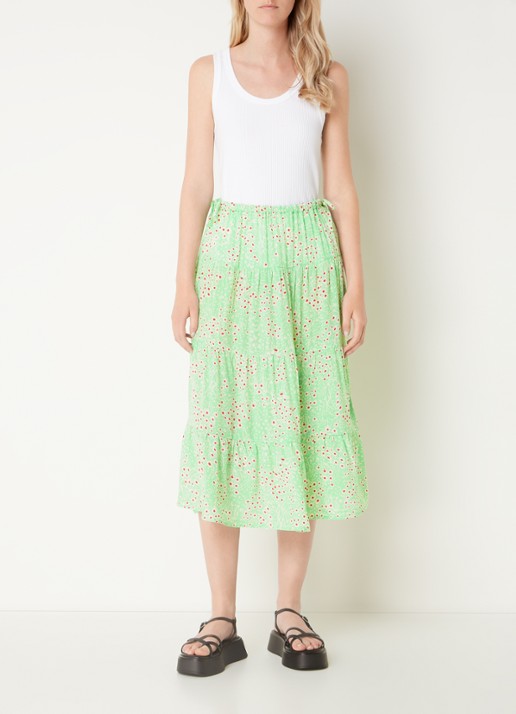 Whistles Tanktop van katoen met ribstructuur - voorkant 3 wit