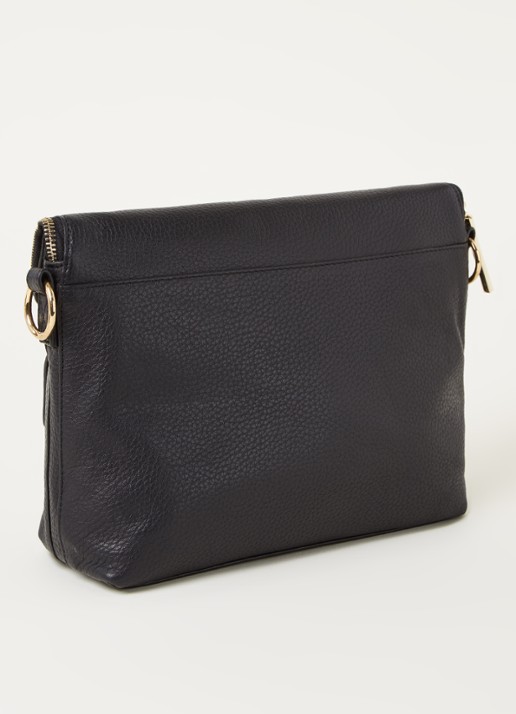 Whistles Vida crossbodytas van leer - achterkant 4 zwart