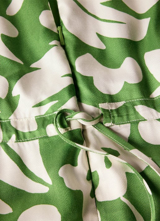 Whistles Wide fit jumpsuit met bloemenprint - detail 5 groen