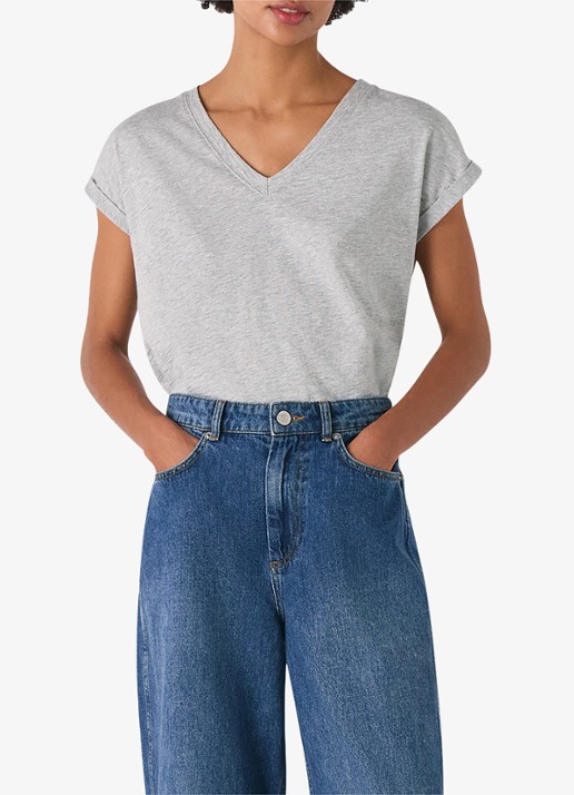 Whistles Willa T-shirt met gemêleerd dessin