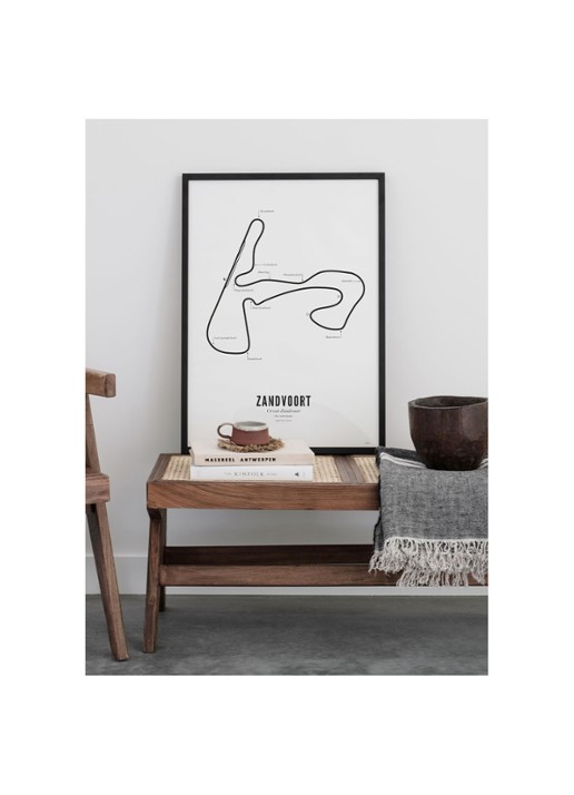 WIJCK. Circuit Zandvoort print 30 x 40 cm - voorkant 2 wit