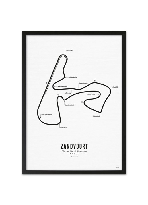 WIJCK. Circuit Zandvoort print 50 x 70 cm - detail 3 wit