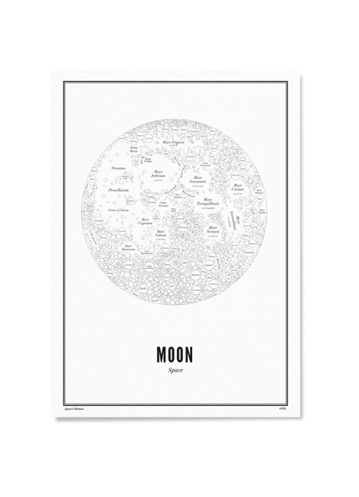 WIJCK. Moon print - voorkant wit
