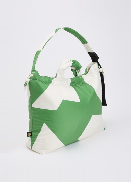 Wildride Luiertas met logo - achterkant 2 groen