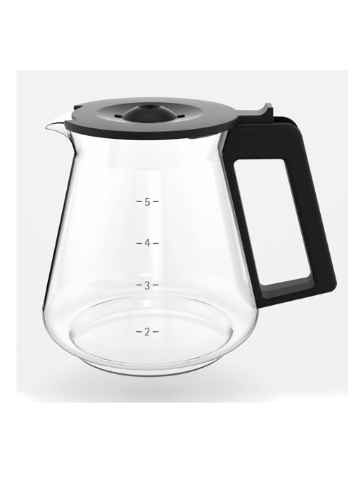 WMF KITCHENminis Aroma koffiezetapparaat met glazen kan - detail zilver