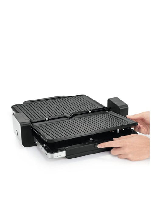 WMF LONO contactgrill + tafelgrill 2-in-1 - detail 6 zilver