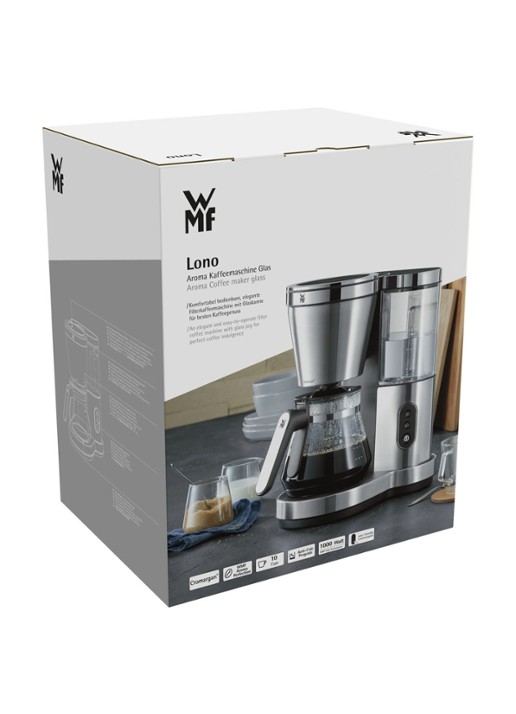 WMF Lono filter koffiezetapparaat 0412300011 - detail zilver