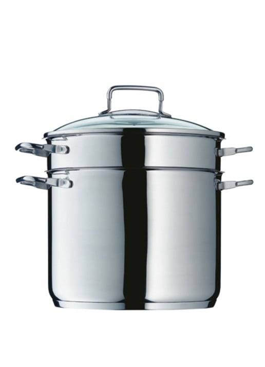 WMF Pastapan met stoominzet 24 cm  - detail 5 zilver