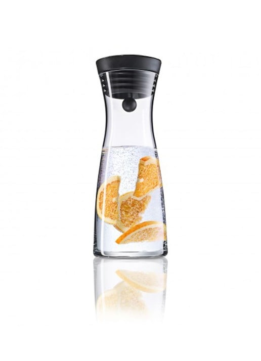 WMF Waterkaraf met klepsluiting 0,75 liter  - voorkant 7 transparant