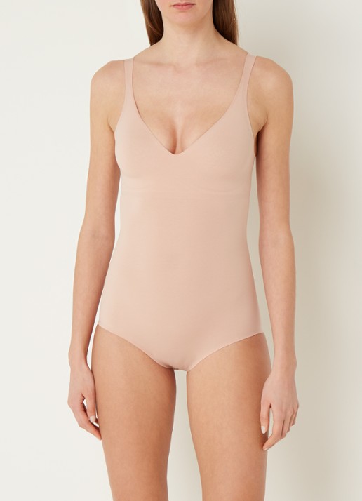 Wolford 3W naadloze corrigerende body - voorkant 3 lichtroze