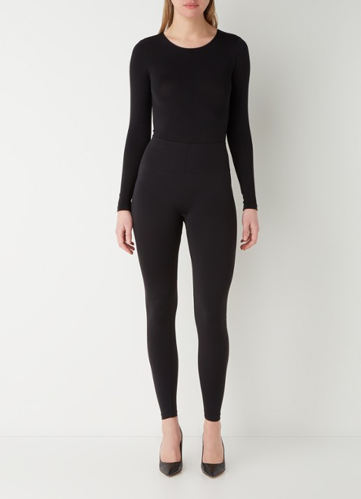 Wolford Aurora high waist legging - voorkant 4 zwart
