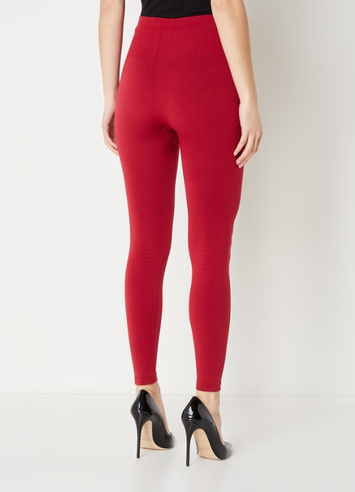 Wolford Aurora high waist legging - achterkant 2 donkerrood