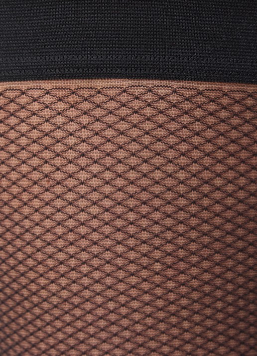 Wolford Backseam Illusion stay ups in 30 denier  - detail zwart