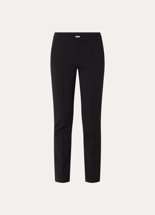 Wolford Baily slim fit pantalon met steekzakken - voorkant 2 zwart