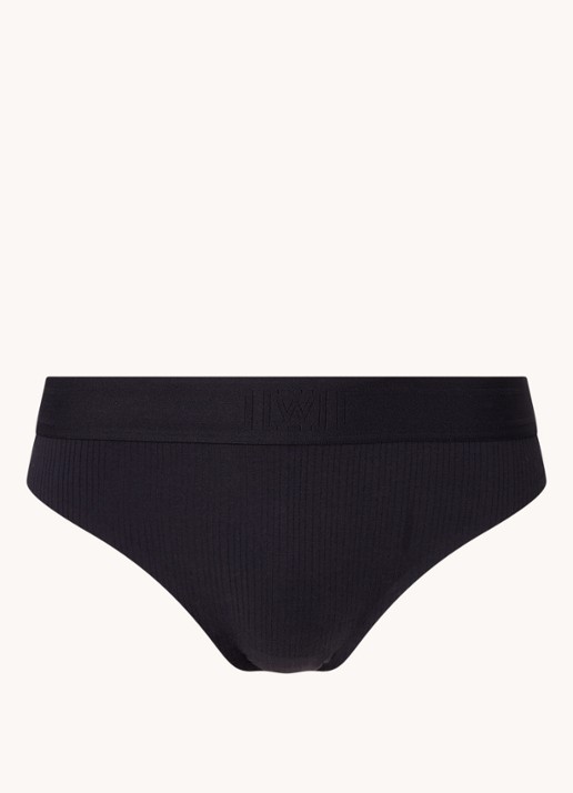 Wolford Beauty Cotton slip - voorkant diepzwart