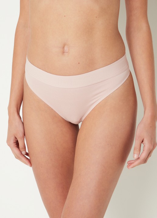 Wolford Beauty Cotton string - detail oudroze