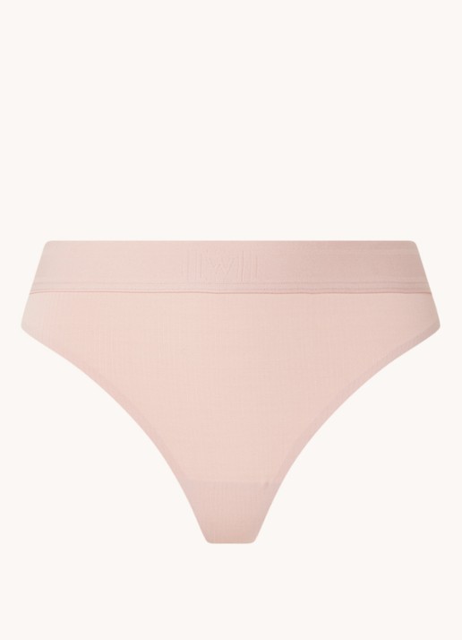 Wolford Beauty Cotton string - voorkant 2 oudroze