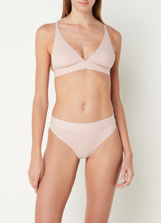 Wolford Beauty Cotton string - voorkant 3 oudroze