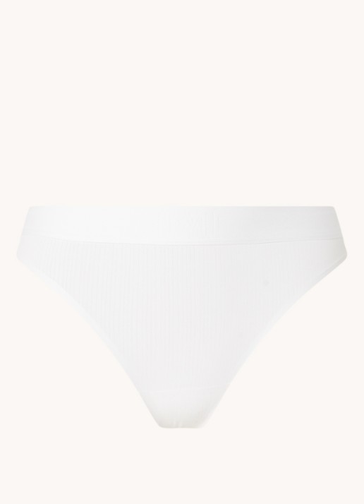 Wolford Beauty Cotton string - voorkant wit