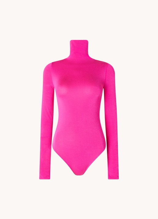 Wolford Colorado body met col - voorkant roze