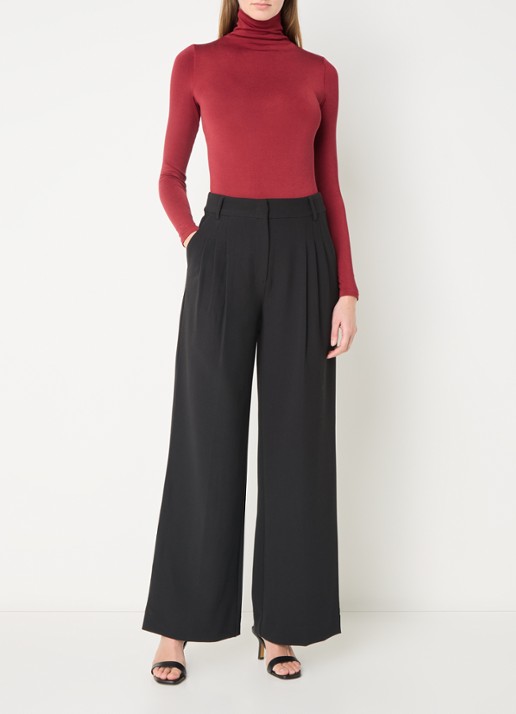 Wolford Colorado body met col - voorkant 3 donkerrood