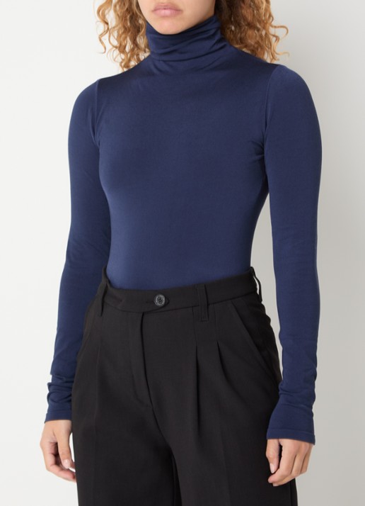 Wolford Colorado body met col - detail 5 blauw