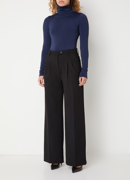 Wolford Colorado body met col - voorkant 3 blauw