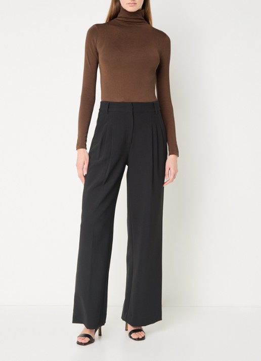 Wolford Colorado stringbody met col - voorkant 4 donkerbruin