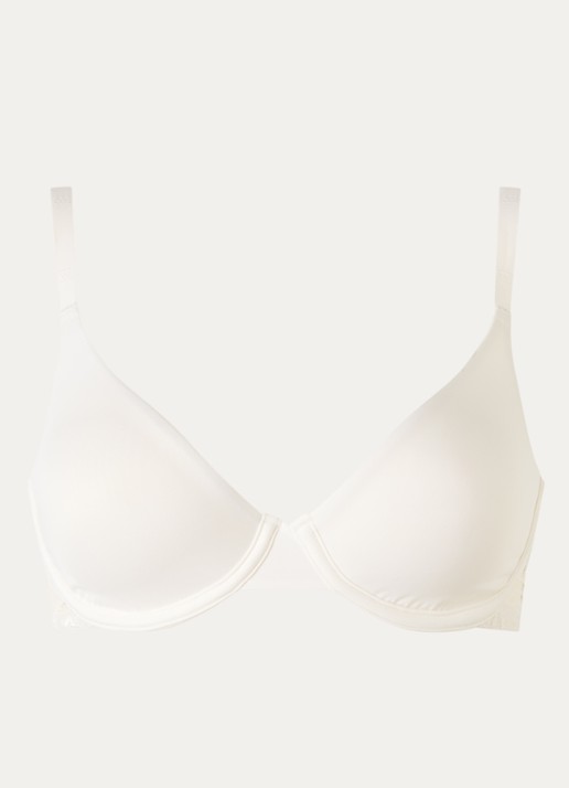 Wolford Contour beugel bh met kant  - voorkant gebroken wit