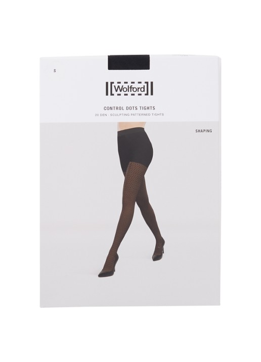 Wolford Control Dots panty in 20 denier met stippenprint