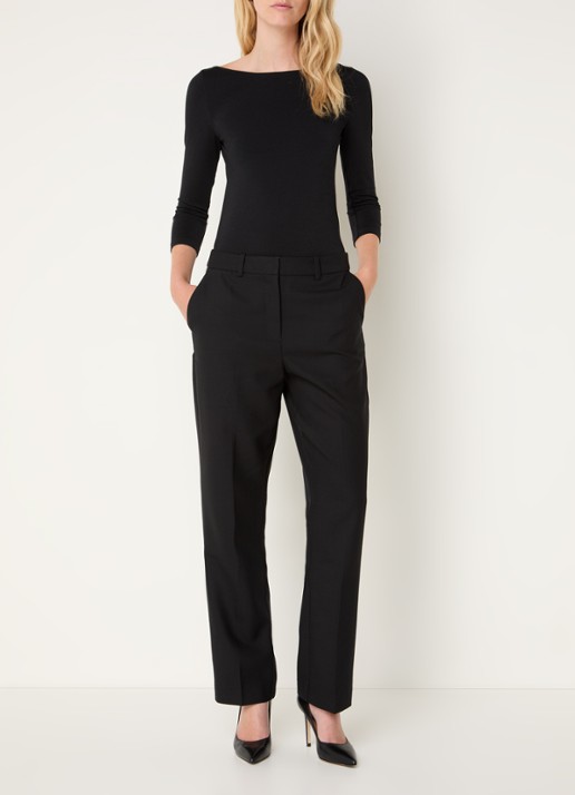 Wolford Cordoba top met boothals - voorkant 2 zwart