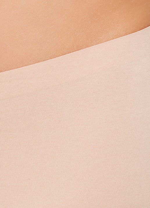 Wolford Cotton Contour naadloze slip - detail 4 zalmroze