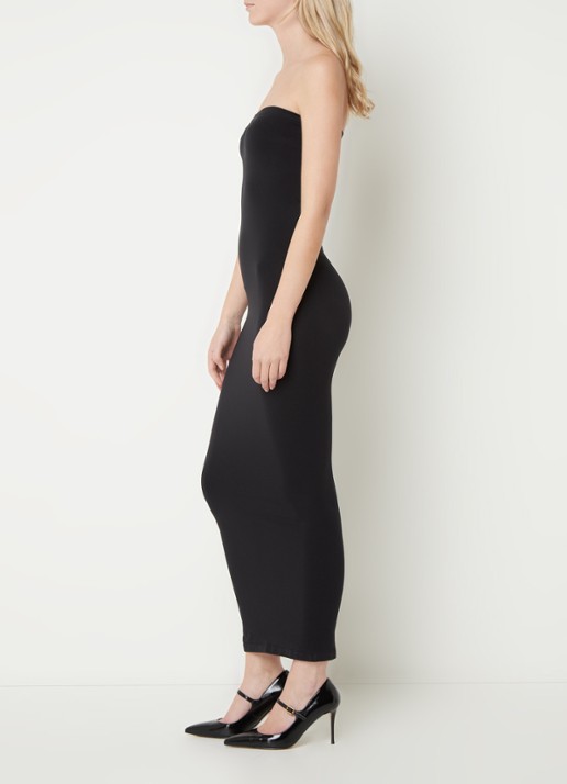 Wolford Fatal maxi jurk met stretch - voorkant 2 zwart
