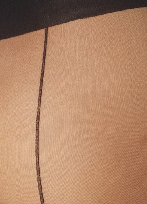 Wolford Individual Back Seam panty in 10 denier  - detail 3 black - 7005