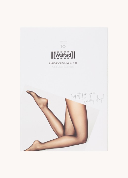 Wolford Individual panty in 10 denier - voorkant donkerblauw