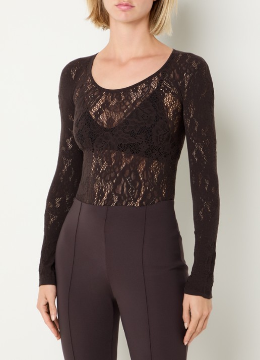 Wolford Infinite Rose mini jurk met opengewerkt dessin