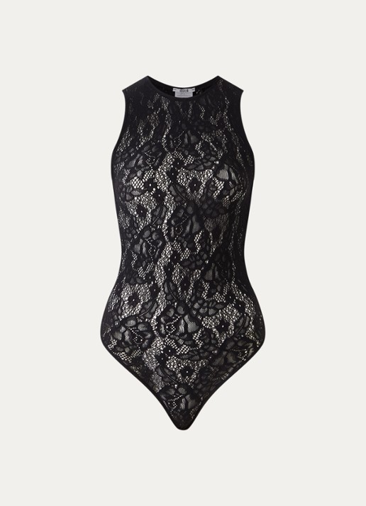 Wolford Infinite Rose stringbody met opengewerkt dessin