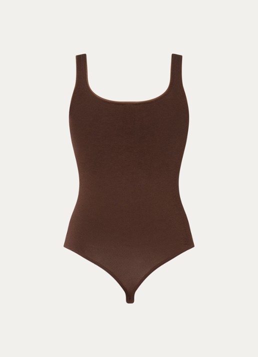 Wolford Jamaika string body  - achterkant 3 donkerbruin
