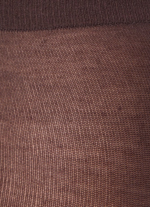 Wolford Maillot in scheerwolblend - detail 3 donkerbruin