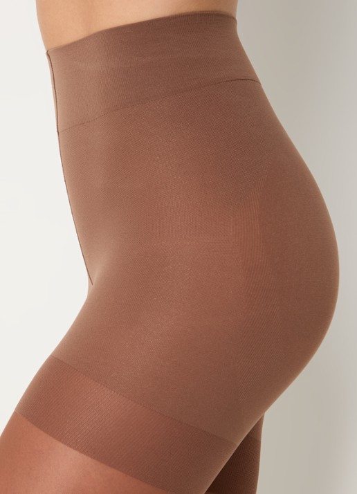 Wolford Miss W panty in 30 denier - detail 2 donkerbruin