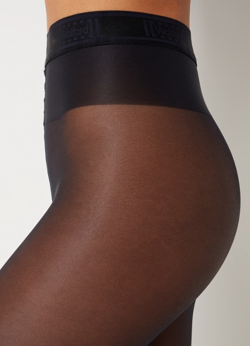 Wolford Neon panty in 40 denier - detail 5 indigo