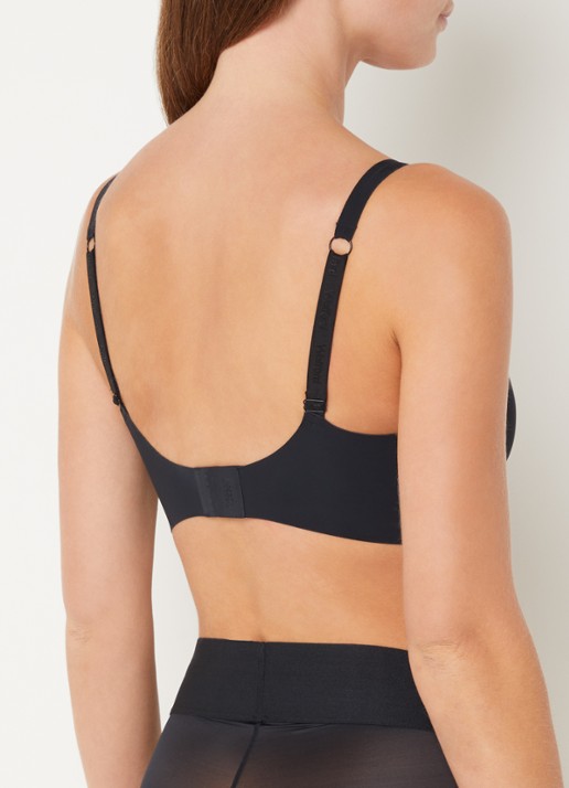 Wolford Pure 3W Skin naadloze bralette - achterkant 3 zwart