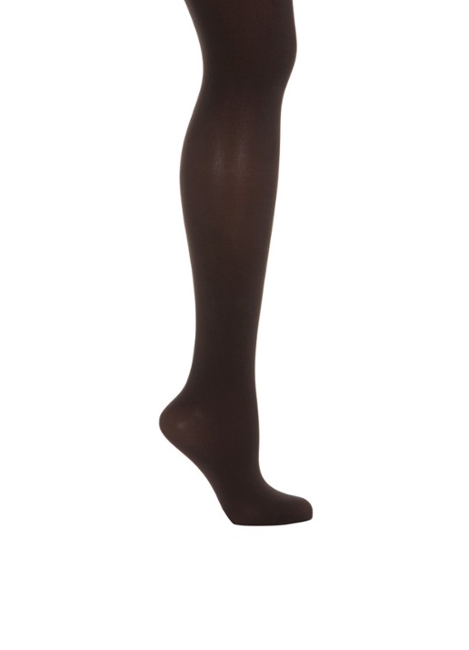 Wolford Satin Opaque panty in 50 denier  - voorkant 3 nearly black - 7212