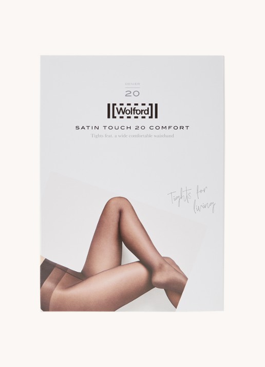 Wolford Satin Touch panty in 20 denier - voorkant bruin