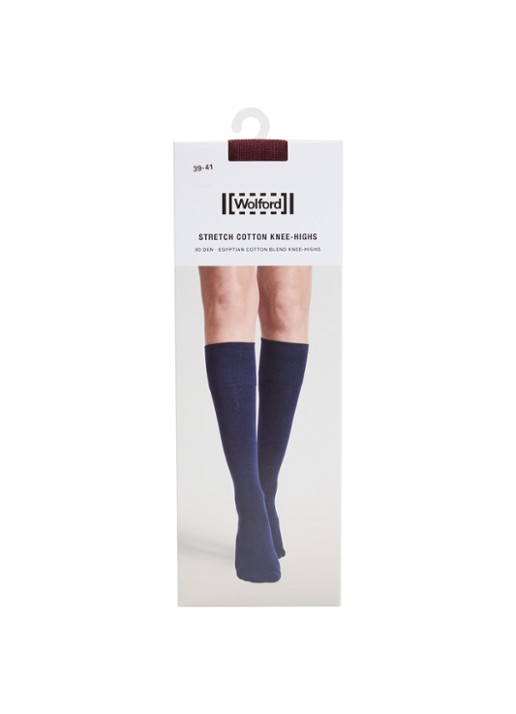 Wolford Stretch kniekousen in katoenblend