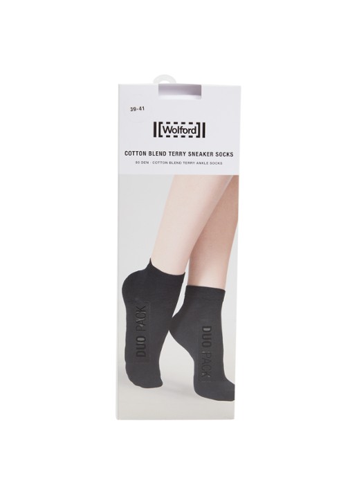 Wolford Terry sneakersokken in katoenblend in 2-pack