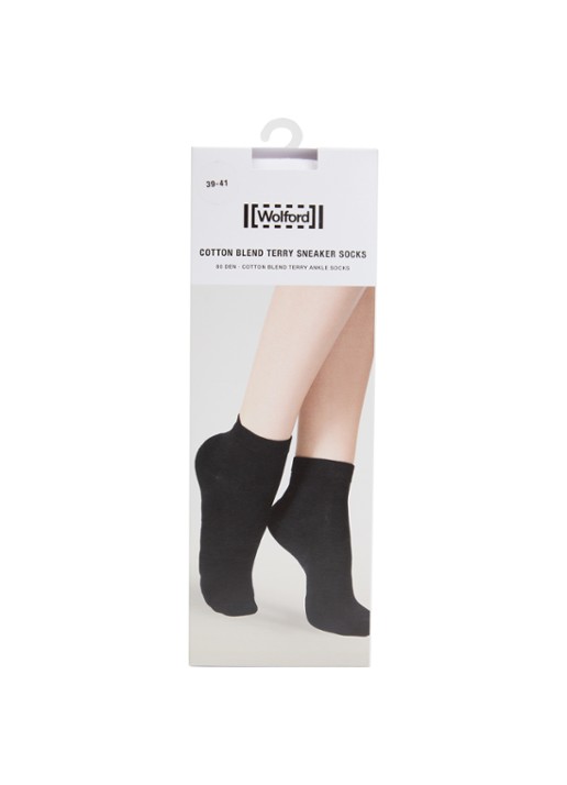 Wolford Terry sneakersokken in katoenblend - voorkant wit