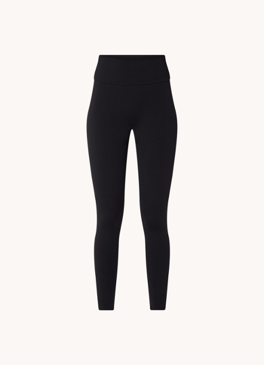 Wolford The Wellness high waist corrigerende legging met structuur - voorkant 2 zwart