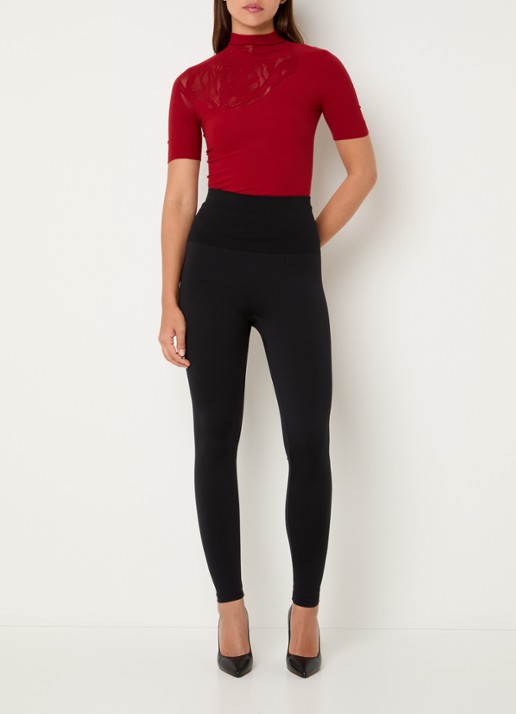 Wolford The Wonderful high waist corrigerende legging  - voorkant 2 antraciet