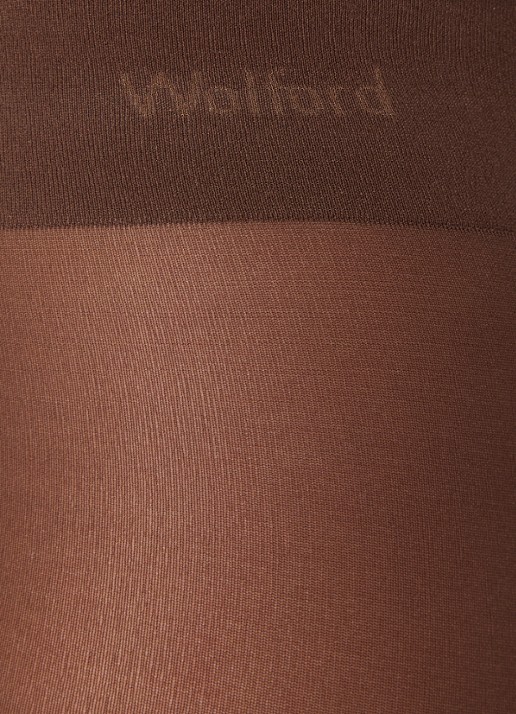 Wolford Velvet de Luxe Comfort panty in 66 denier - detail bruin